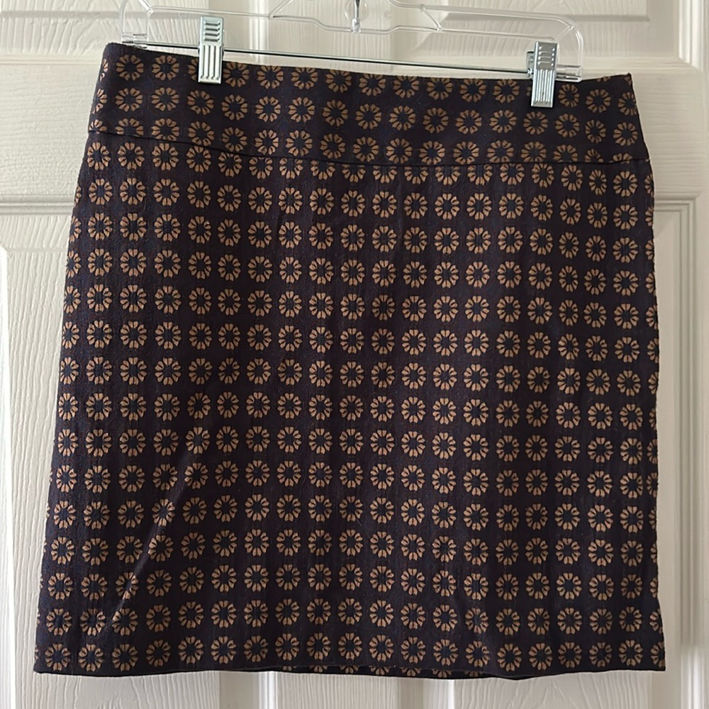 Loft Skirt NWT Sunflower Pattern